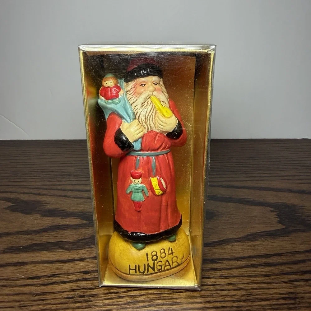 Vintage Santa From Around The World Collection Lot Of 5 Ceramic Figurines 5